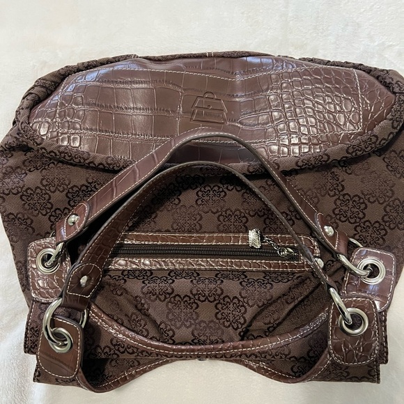 KATHY VAN ZEELAND Brown Floral Patterned Women's Bag - Picture 9 of 9